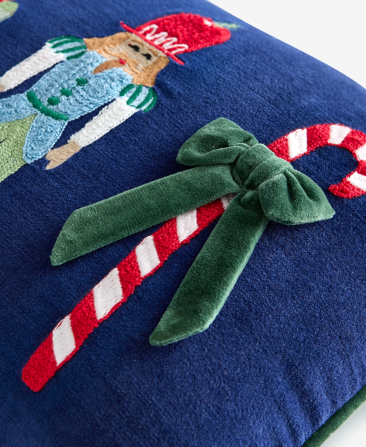 Holiday Lane Nutcrackers Decorative Pillow, 14" X 24", Macy's Exclusive In Blue