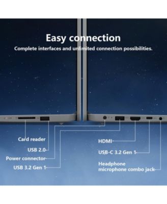 IdeaPad 1 14" Daily Traditional Laptop Intel Celeron N4500 4GB RAM Intel UHD Graphics 128GB eMMC Storage Windows 11 Home HD 60Hz - Grey