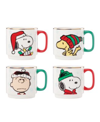 Lenox - Snoopy Christmas Stacking Mugs, Set of 4