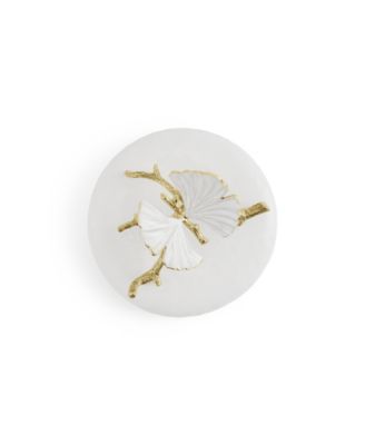 Butterfly Ginkgo Gold Medium Porcelain Canister