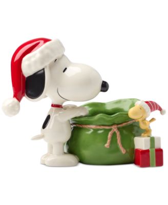 Lenox - Snoopy Christmas Santa Sack Candy Bowl