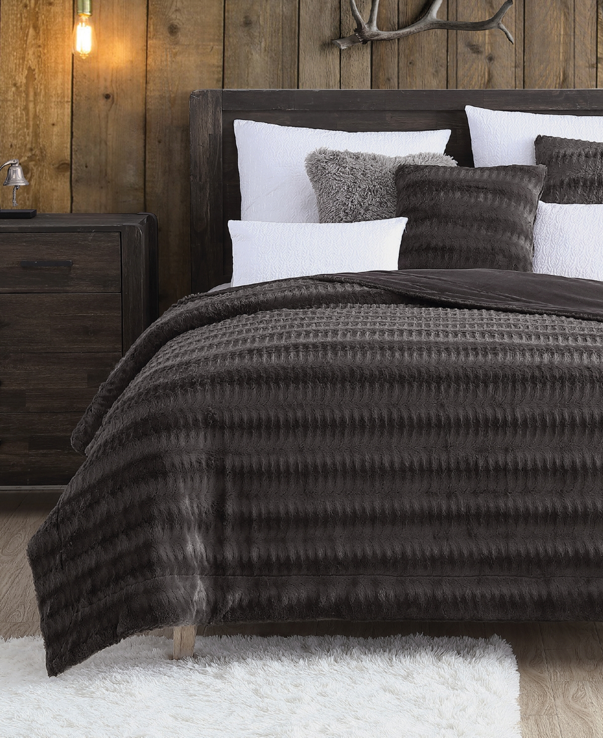 Swift Home Micro Mink Faux Fur Blanket, King