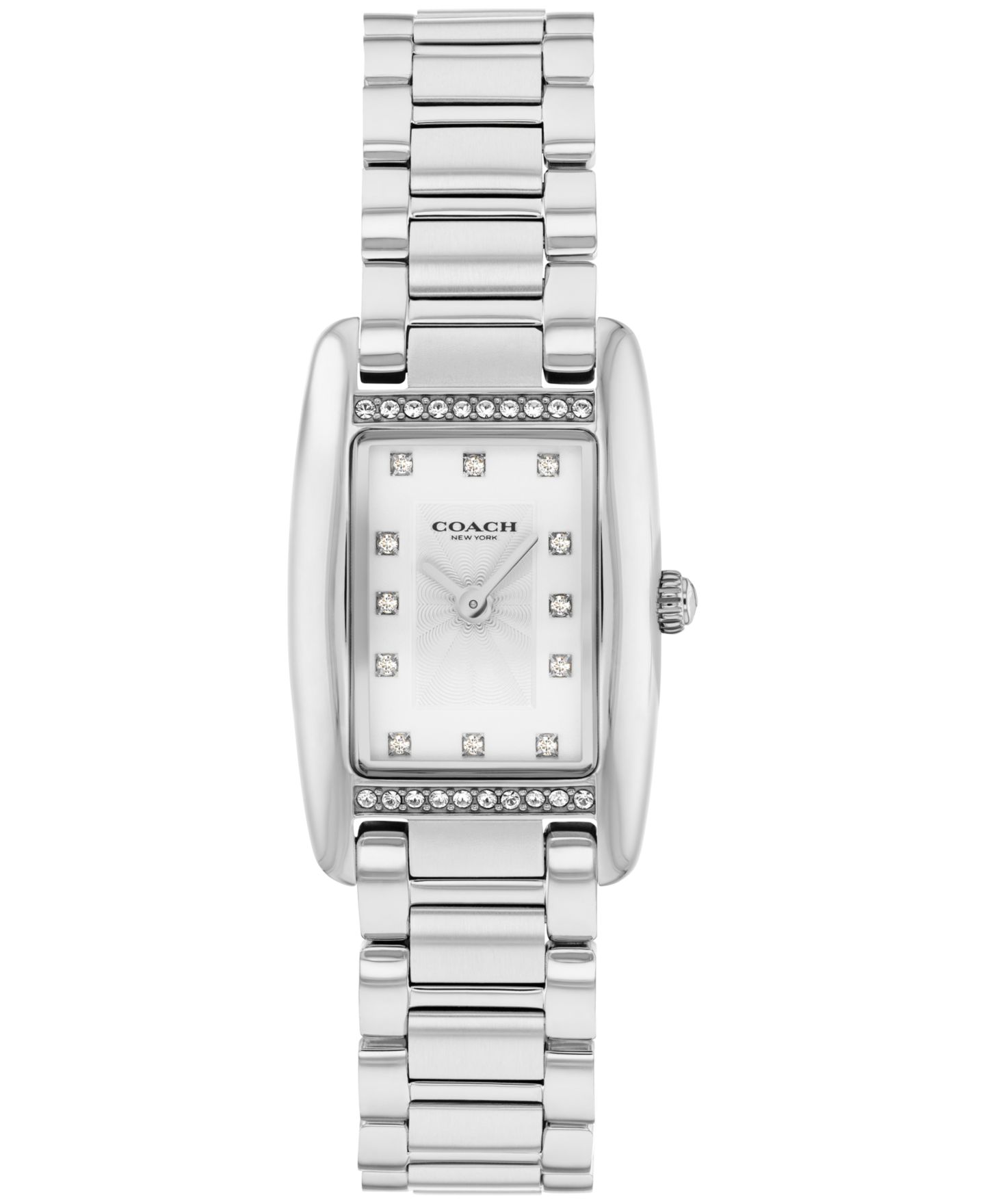 Женские часы COACH Reese Silver Tone Stainless Steel Bracelet Watch, 20mm — фото 1