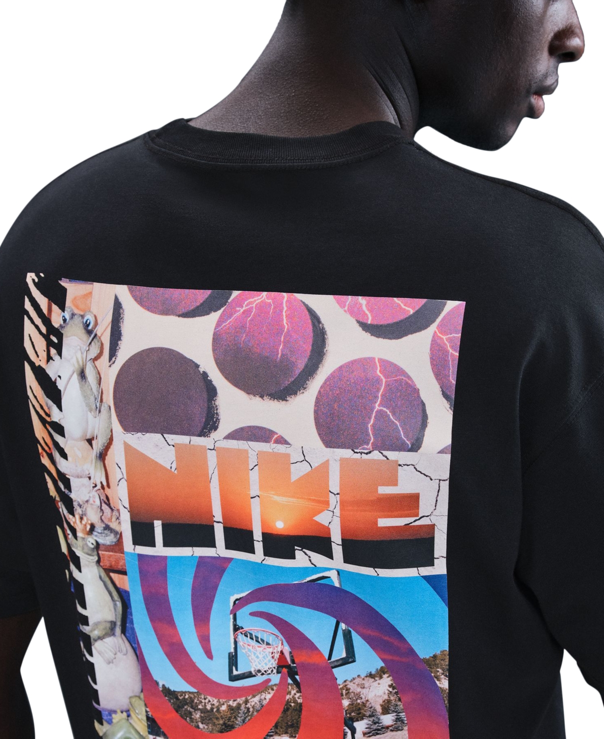 Nike Men's Sportswear Max90 Loose-fit Graphic T-shirt In Black