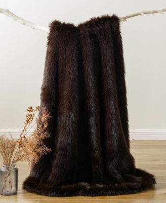 Lifestyle Faux Fur Throw, 50" x 60"