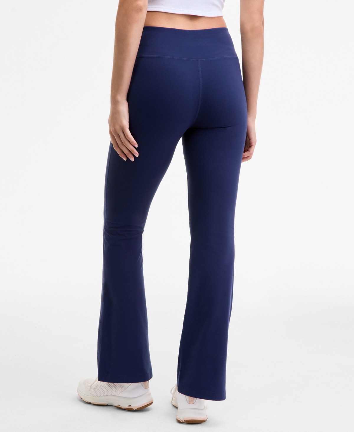 Id Ideology Women's Studio High Rise Flare Leggings, Created For Macy's In Blue