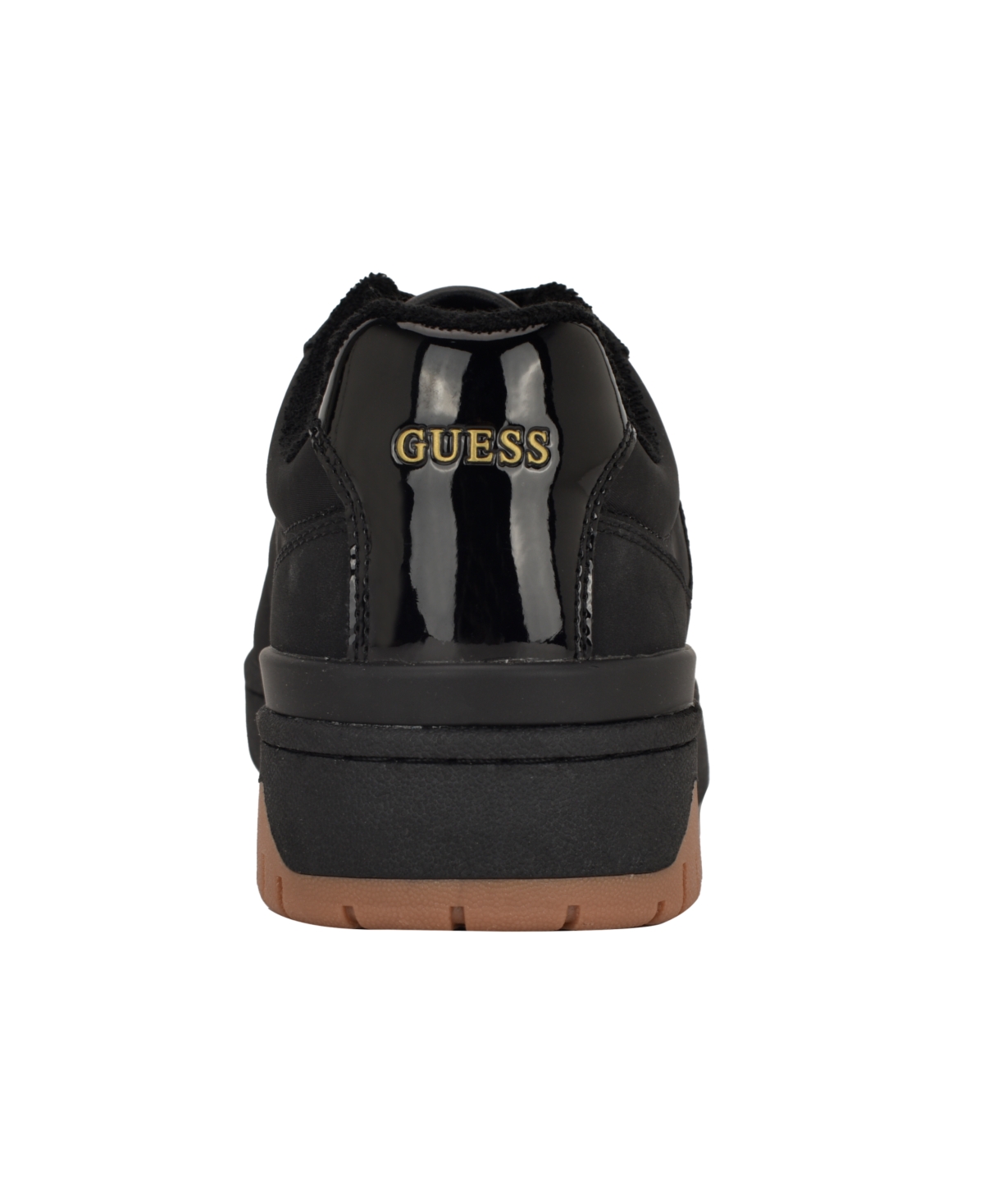 Guess Men's Nastele Branded Lace Up Casual Sneakers In Black