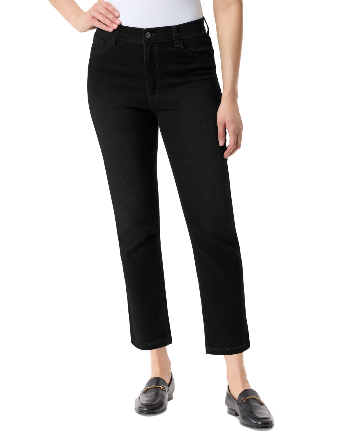 Women's Knitology Cali Straight-Leg Ankle Jeans - Vintage White