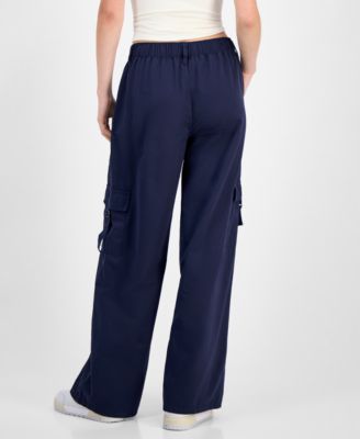 Juniors' Drawstring Cargo Utility Pants