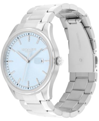 Men's Oliver Silver Tone Stainless Steel Bracelet Watch, 41mm