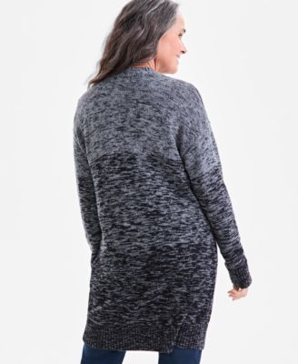 Petite Ombre Open Front Cardigan, Macy's Exclusive