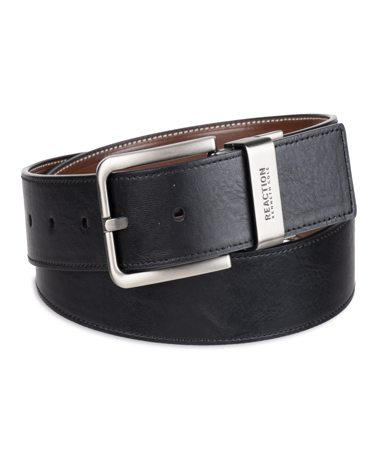 Men's 2-In-1 Reversible Stretch Dress Belt - Brown,black