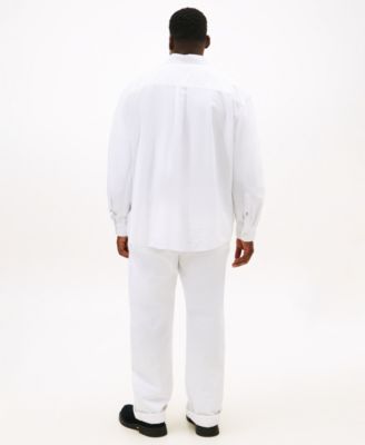 Men's Big & Tall Classic-Fit Stretch Solid Capote Shirt