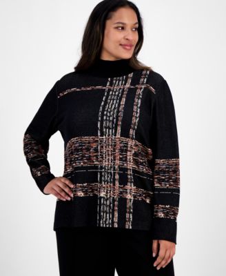 Anne Klein - Size Turtleneck Luxe-Stitch Sweater