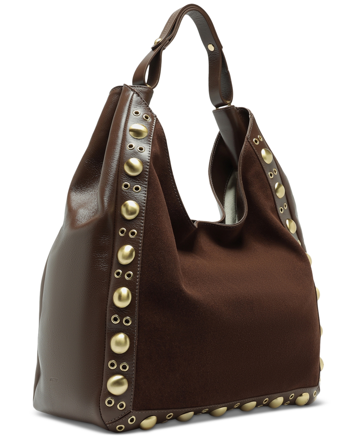 Arezzo Owen Large Suede Hobo In Brown