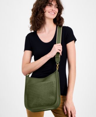 Small Woven Dip Crossbody, Macy's Exclusive