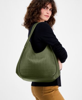 Medium Woven Four Poster Bag, Macy's Exclusive