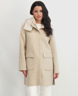 Women's Hooded Zip-Front Coat
