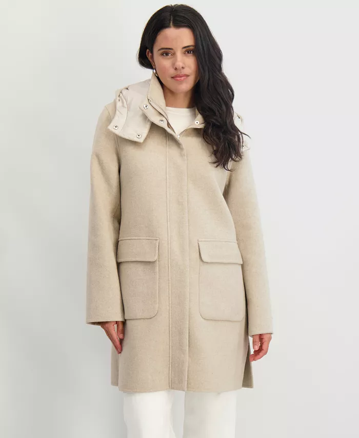 Women's Hooded Zip-Front Coat - thumbnail 8