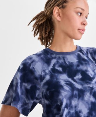 Women's Relaxed Smoky Dye Crewneck T-Shirt Dress, Macy's Exclusive 