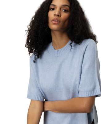 Women's Perfect Cotton Short-Sleeve Sweater
