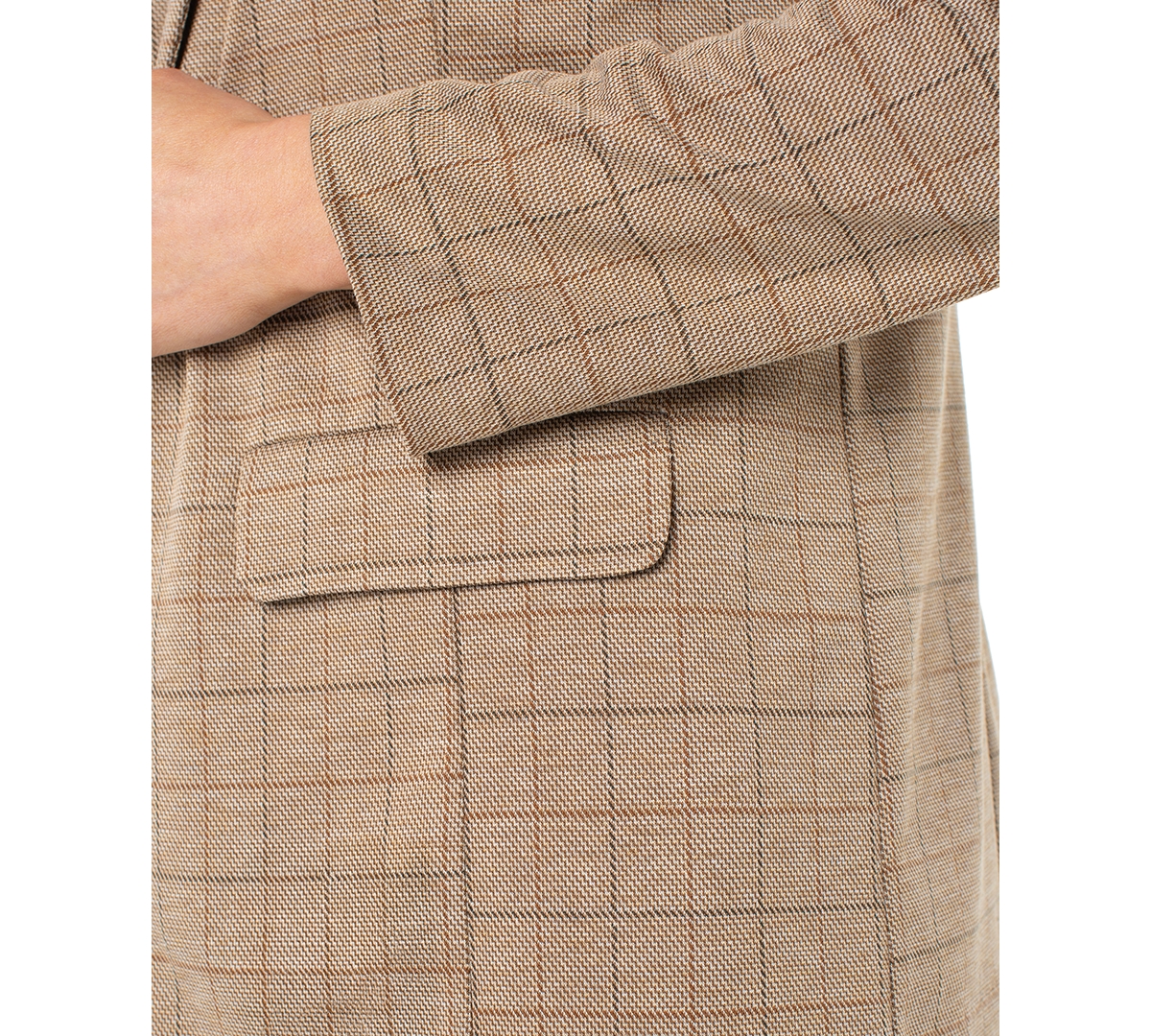 Liverpool Los Angeles Check Open Front Boyfriend Blazer