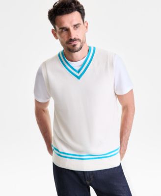 Men's Regular-Fit 100% Cashmere V-Neck Sweater Vest, Macy's Exclusive