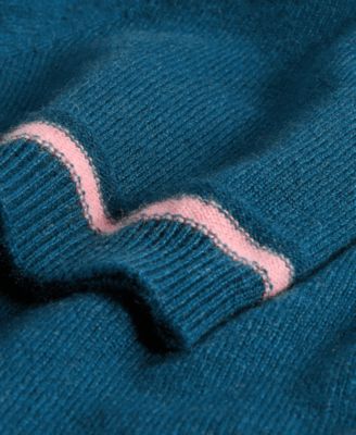 Men's Regular-Fit Tipped 100% Cashmere Sweater Polo Shirt, Macy's Exclusive