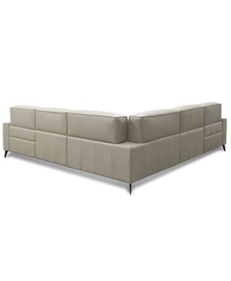 Neiwert 5-Pc. Leather Sofa Sectional with 3 Power Recliners