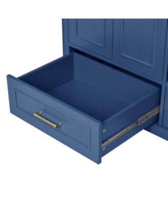 36" Bathroom Vanity with Ceramic Sink & Soft Close Doors/Drawers