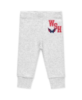 Baby Boys and Girls 3-Piece Washington Capitals Turn Me Around Bodysuits and Pants Set