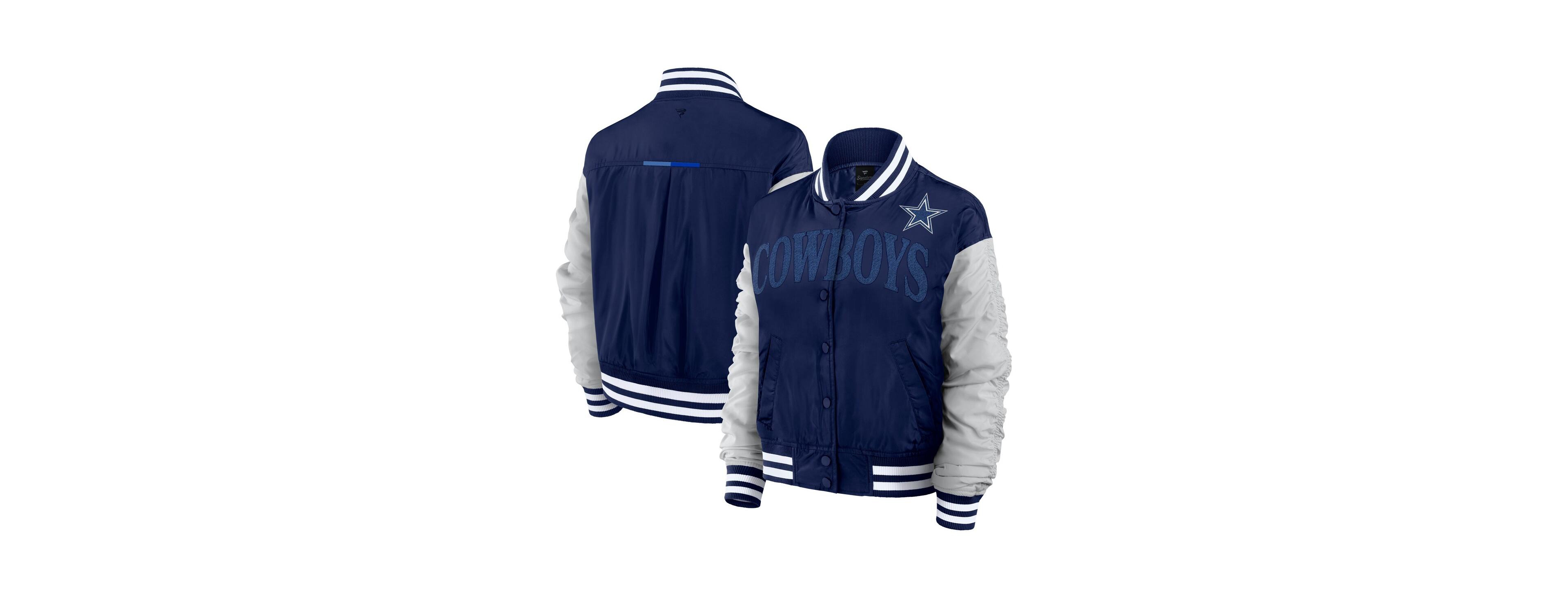 Fanatics Women's Navy Dallas Cowboys Elements Wave Full-Snap Jacket
