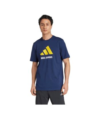 adidas - Men's White Boca Juniors Three-Stripes Wordmark T-Shirt
