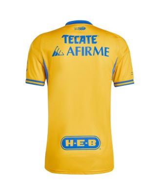 Men's Gold Tigres UANL 2025/26 Home Replica Jersey