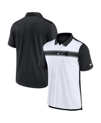 Nike - Men's White/Black Carolina Panthers Rewind Pique Polo Shirt