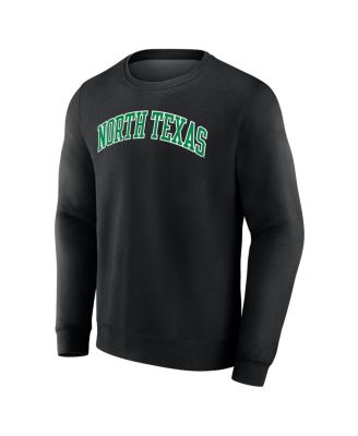 Men's&nbsp;Black North Texas Mean Green Short Name Pullover Sweatshirt