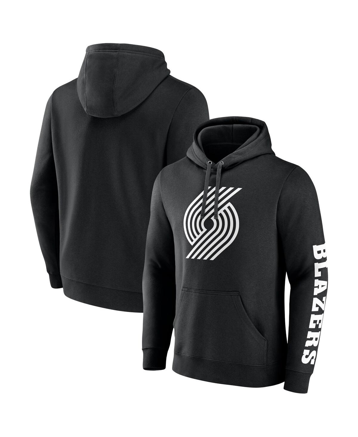 Fanatics Men's Black Portland Trail Blazers Put Me Coach Fleece Pullover Hoodie