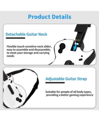 Wireless PC & PS3 Guitar Hero Controller Bundle with Dongle, Compatible with Guitar Hero, Rock Band, Clone Hero & Fortnite Festival