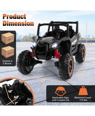 24V Kids Ride on UTV w/ 4 x 100W Powerful Engine Remote Control High/Low Speed