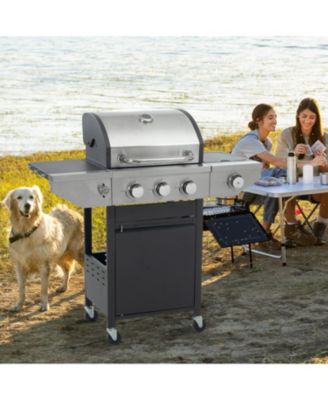 3-Burner Propane Gas Grill with Side Burner