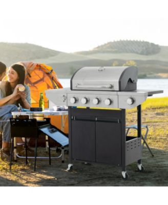 4-Burner Stainless Steel Propane Gas Grill