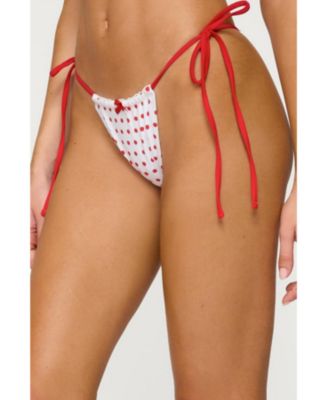 Women's Leigh Polka Dot String Bikini Bottom