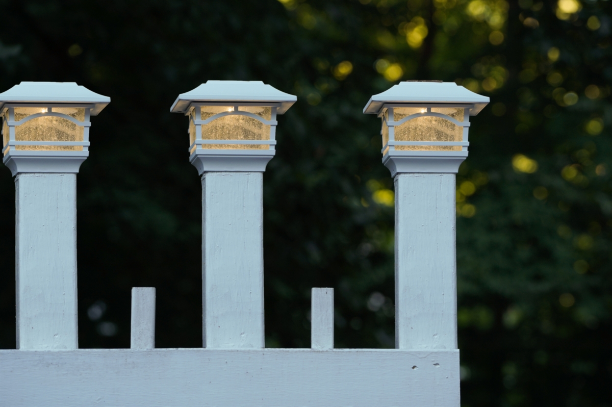 Maxsa Innovations Solar Post and Fence Cap & Deck Railing Lights - 2