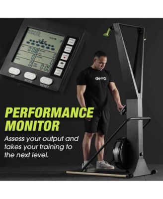 Indoor Ski Machine – Wind Resistance Aerobic Trainer for Home Cardio & Strength