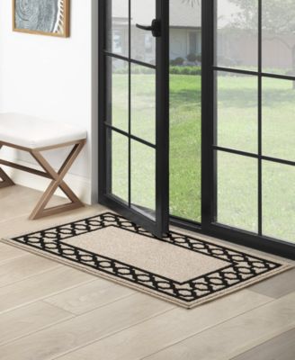 Jean Pierre Christine Trellis Border Tufted Runner Rug, 26" x 45"