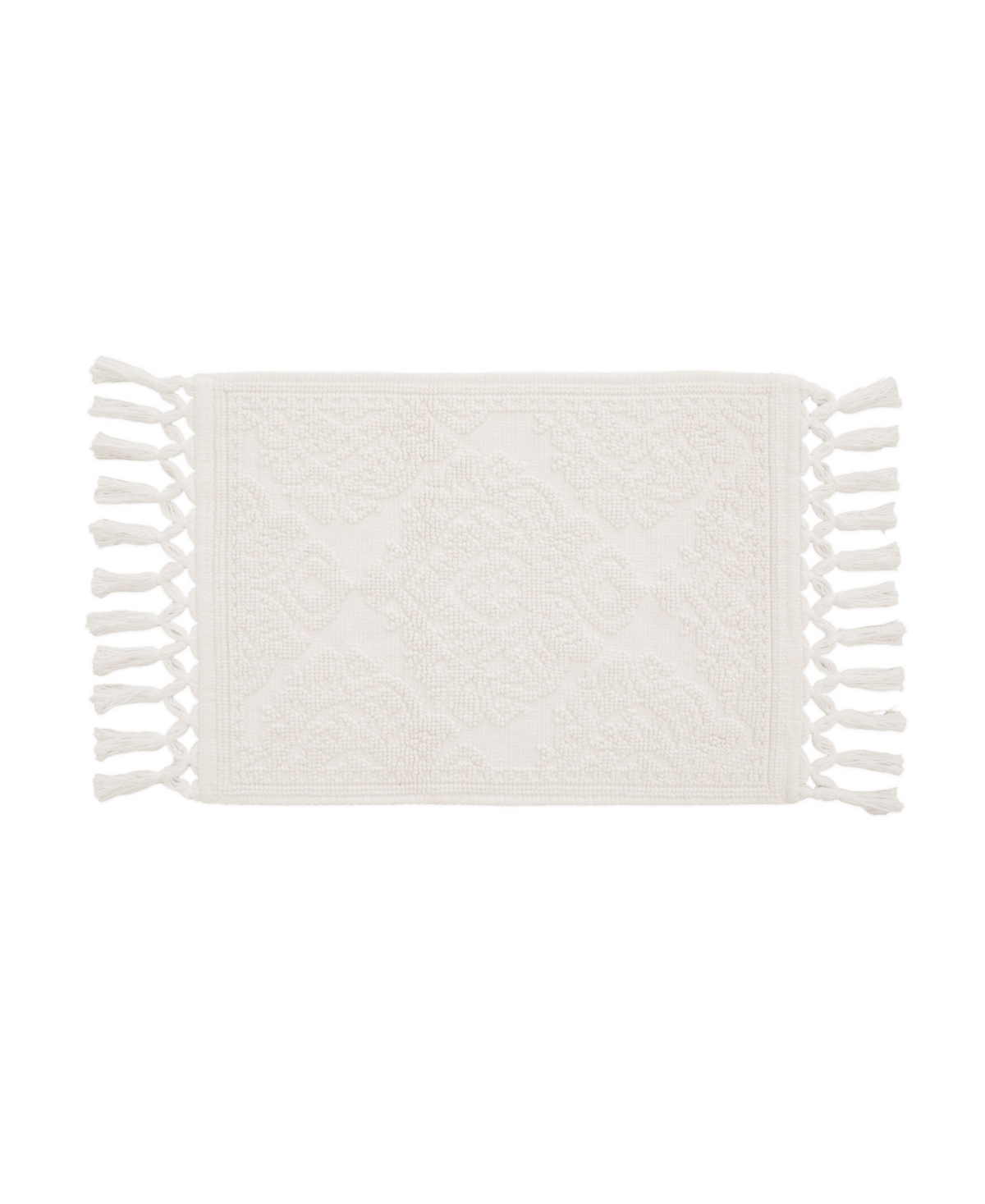 Jean Pierre New York Ricardo Fringe Cotton Bath Rug 27" X 52"