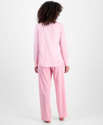 Women's Long-Sleeve Jersey Pajama Set