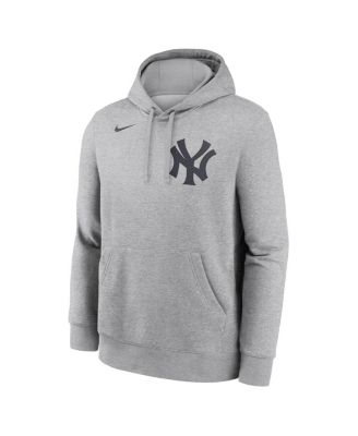 Men's Derek Jeter Heather Gray New York Yankees Player Name Number Club Fleece Pullover Hoodie
