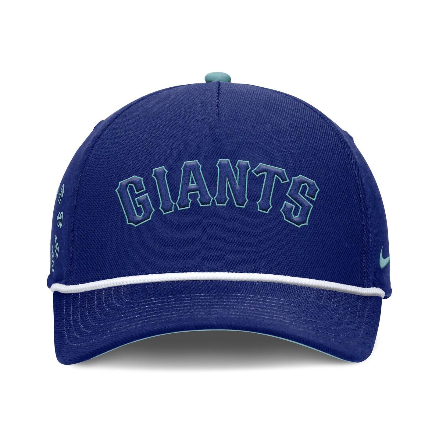 Мужская кепка Nike Royal San Francisco Giants Father's Day Rise Adjustable Hat — фото 4