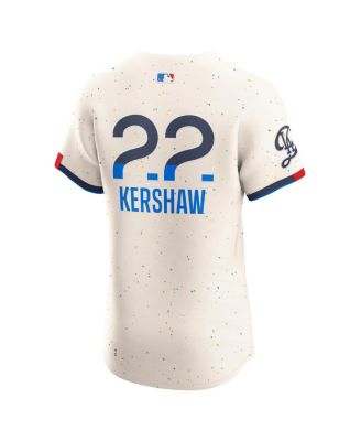 Men's Clayton Kershaw Cream Los Angeles Dodgers City Connect Elite Jersey